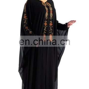 Beautiful Hand Embroidered Black Kaftan for Celebrations pakistani dress for women