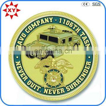 Custom design laser engraving coin ram darbar coin