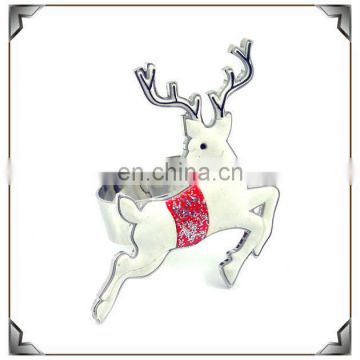 fancy metal Christmas deer napkin ring