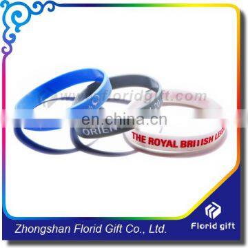 Souvenir Gifts Color Infilled Branding Silicone id Bracelet photo-3