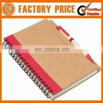 Good Quality Promotional Small Notebook With Pen Attached