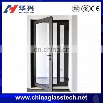 Heat resistance clear glass aluminum profile mom and son door