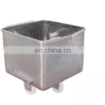 200L sus 304 stainless steel meat trolley