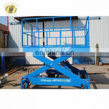 7LSJY Shandong SevenLift 1000KG 3m High Manual Electrical Power Hydraulic Scissor Heavy Duty Electric Hydraulic Lift Table
