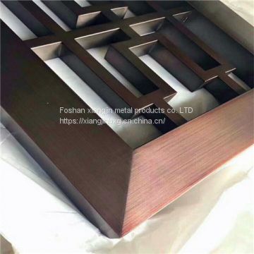 JYFQ0095 Stainless Steel Screen Laser Cut Metal Room Divider