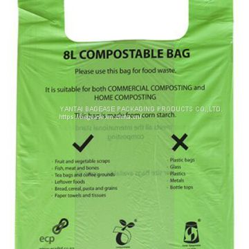 Corn starch PLA 100% Compostable dog poop bag biodegradable waste bags, waste disposable, disposable consumbles, bagease