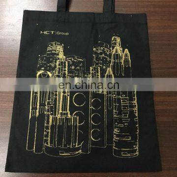 Wholesale glitter gold foiled giant canvas textile shopping bag