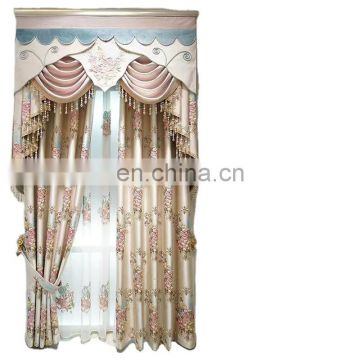 Fancy ready made embossed blackout window curtain for the living room hotel