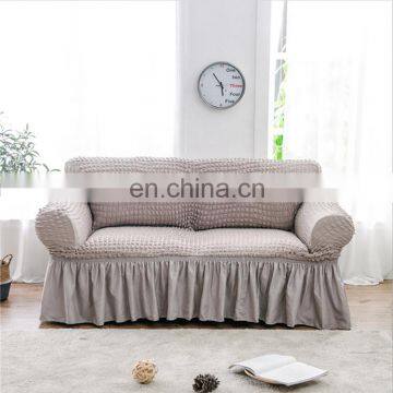 Amazon top sell Soft plain design sofa set covers couch covers sofa cover slipcover knitting Sofa Slipcover