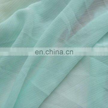 High Quality Plain Crepe Polyester Crinkle Chiffon Fabric Garment Fabricfor Dress