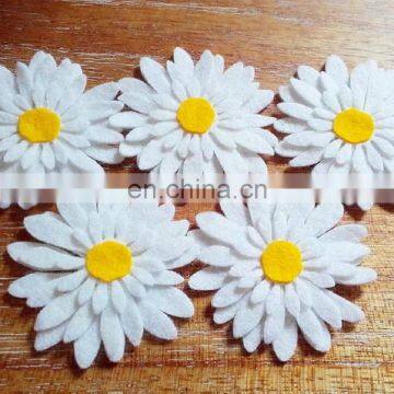 White Felt Daisies,Die Cut Felt Flowers