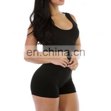 Wholesale Women One Piece Crew Neck Short Sleeve Bodycon Jumpsuit photo-2