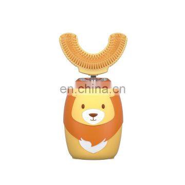 2020 Intelligent Clean Teeth 360 Degrees Cartoon Automatic U-shaped Sonic Children Kids Electric Toothbrush photo-6