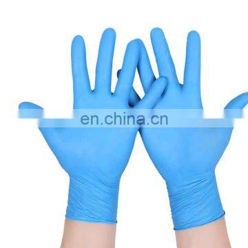 blue gloves nitrile medical disposable powder-free nitrile examination gloves