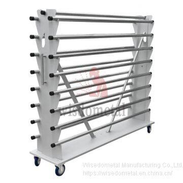 Horizontal Mobile Showing Rack For 17 Rolls