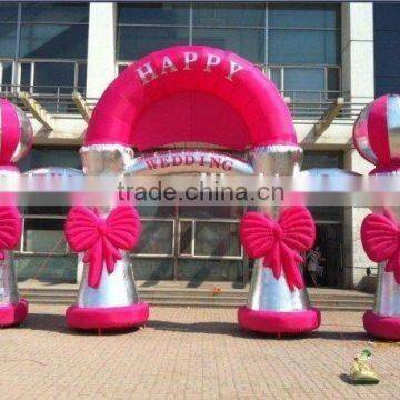 happy wedding arch custom shaped inflatable arch for sale