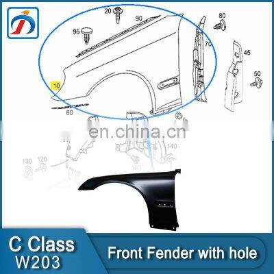 Replace Auto Parts Accessories Taiwan C Class W203 Car Front Fender