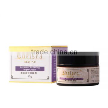 lavender relieving nourish skin night Cream