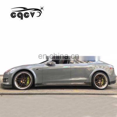 Hot sale reozpot style body kit For Tesla model s tuning parts front rear lip side skirts spoiler