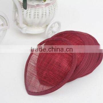 Wholesale Millinery Hat Base Red Drop Fascinator Base photo-2