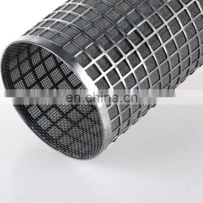 without bur basket type stainless steel polished detachable wire mesh screen filter cartridge