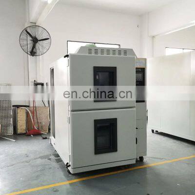 Automatic Battery Pack 2 Zone Type Air to Air Cold Hot Climatic Thermal Shock Test Chamber photo-2