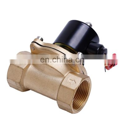 2W(UW) Irrigation Solenoid Valve Normally Open 12V 24V Brass Valve Water Gas valvula solenoide