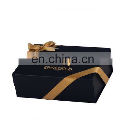 Luxury Magnetic Folding Box With Private Logo Bridesmaid Gift Packing Box for Wedding Dress Bridal Bouquet Name Custom on Box photo-3
