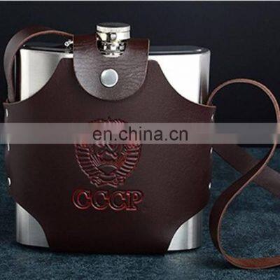 Stainless Steel Beverage Hip Flask, Hip Flask Liquor for Men Drinking photo-3
