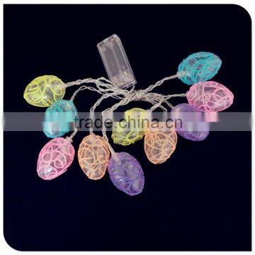 painted eggshell decoration christmas lights China factory wholesale