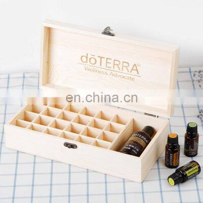 Solid Wood Essential Oil 15ml Display Box 32 Grid Dotri Wood Packaging Box for Essential Oil Bottle photo-2