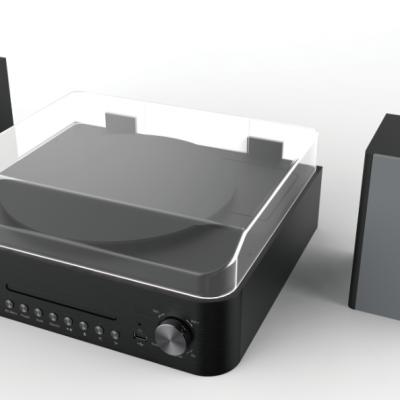 Stylish Turntable CD USB Player DAB Radio With WiFi Radio