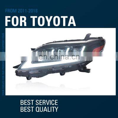 MAICTOP High Quality New Style Three Eye Lens Led DRL Headlight Headlamp for To-yota Sienna 2016-2020 USA Type photo-2