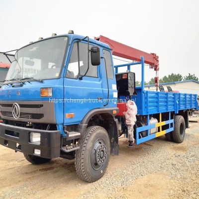 Competitive price Dongfeng 4x2 4x4 truck mounted 5ton 6.3ton 7ton 8ton crane