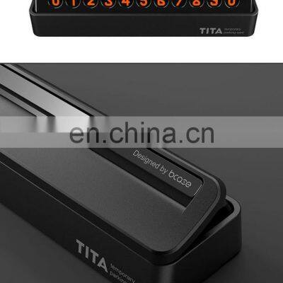 Car Temporary Parking Card Drawer Stop Sign Telephone Number Card Plate Hidden Design Magnetic For Mercedes-benz For Land Rover photo-5