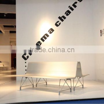 indoor public seating long bench H60D series