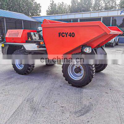Wholesale Low Height Underground Mini Dumpe FCY40 Hydraulic Operation CE 4 Ton 4x4 Mining Dumper Truck Tunnel Dumper photo-3