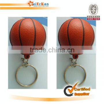 promotional pu basketball keychain