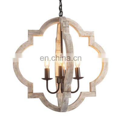 Farmhouse Wood Chandelier Rustic Orb Chandelier Light Adjustable Hanging Chain Black Kitchen Island Chandelier Lights