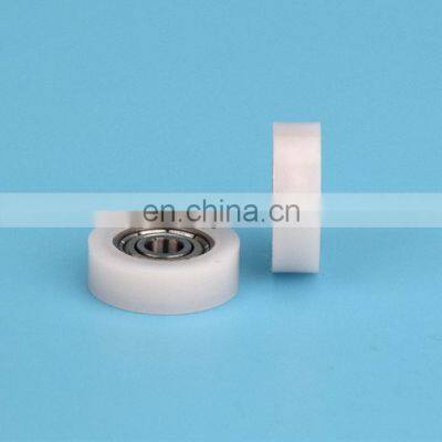 4*16*5mm POM plastic coated bearing 604ZZ Round Type Window Nylon Plastic Pulley Bearing 604 608