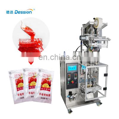 Multifunctional automatic vertical ketchup liquid pouch packaging machine 3/4 side seal bag packing machine