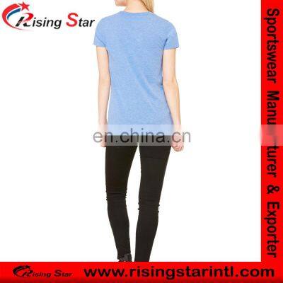 Ladies Sky Blue Colour Ladies t Shirts photo-3