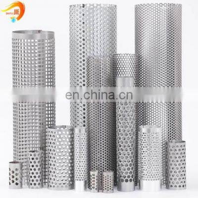 Stainless steel perforated  filter pipe metal mesh screen