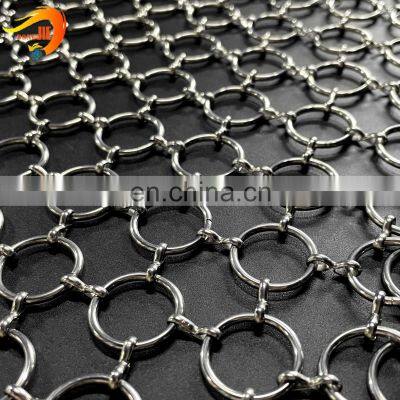China Supply 316 Stainless Steel Chainmail Ring Mesh Curtain photo-4