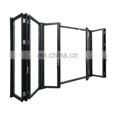 Hot Sale Aluminum Double Glazed Glass Bi Folding Doors