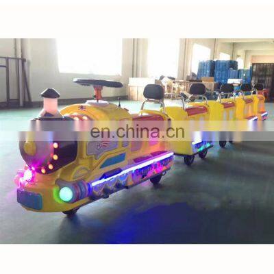 Kids battery electric tourist train amusement park rides mini train for sale