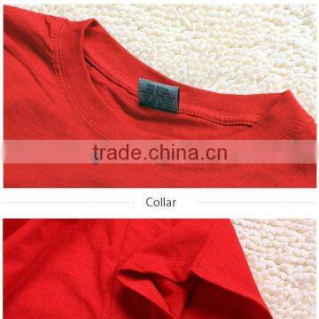 Good quality pure cotton O neck blank T-shirt, multi color advertisment T-shirt