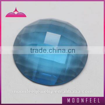 blue decorative glass stones opaque