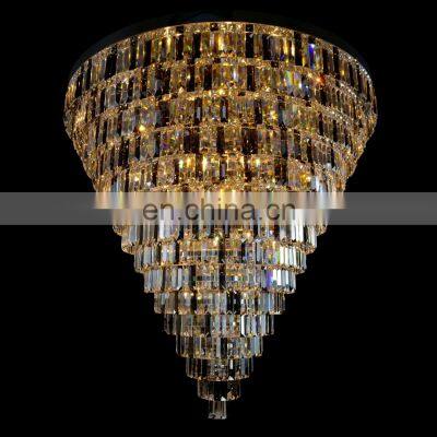 Luxury Hotel Lobby Decorative Big Size Customized Modern Led Ceiling Chandelier
