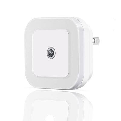 Lumières de nuit LED intelligentes à capteur avec prise américaine et plusieurs couleurs d'éclairage pour couloir, escalier, dressing, cuisine